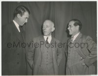 2f1932 JAMES STEWART/FRANK CAPRA 7.75x9.75 radio publicity still 1947 guests on Information Please!