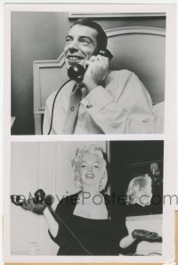 2f1956 MARILYN MONROE/JOE DIMAGGIO 6x9 news photo 1955 divorced but happy he made the Hall of Fame!