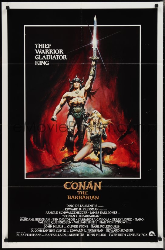 Emovieposter Com 2f0721 Conan The Barbarian Int L 1sh 1982 Arnold