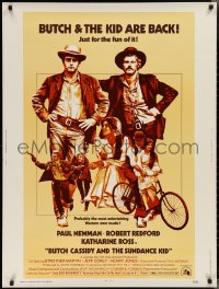 2g0893 BUTCH CASSIDY & THE SUNDANCE KID 30x40 R1973 Paul Newman, Robert Redford, Ross!