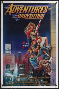 2g1024 ADVENTURES IN BABYSITTING 1sh 1987 artwork of young Elisabeth Shue by Drew Struzan!