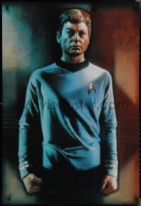 2g0567 STAR TREK CREW 27x40 commercial poster 1991 Drew art of DeForest Kelley as Bones McCoy!