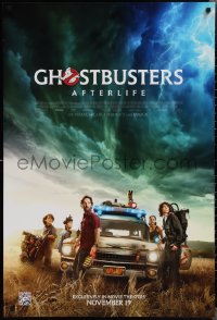 2g1156 GHOSTBUSTERS: AFTERLIFE advance DS 1sh 2020 Bill Murray, Aykroyd, Hudson, Weaver, sequel!