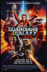 2g0592 GUARDIANS OF THE GALAXY VOL. 2 26x40 video poster 2017 Chris Pratt, Saldana, cast image!