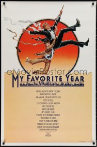 2g1313 MY FAVORITE YEAR 1sh 1982 art of Peter O'Toole & Mark Linn-Baker by John Alvin!