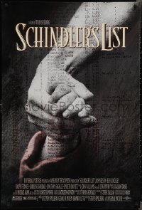 2g1392 SCHINDLER'S LIST 1sh 1993 Steven Spielberg WWII classic, Liam Neeson, Ralph Fiennes!