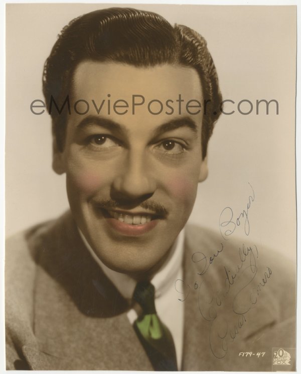 2h0680 Cesar Romero Signed Color 7 25x9 25 Still 1930s Great 20th Century Fox