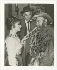 2j0247 GENE EVANS signed 8x10 REPRO still 1994 close up with Amanda Blake in TV's Gunsmoke!