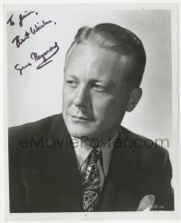 2j0248 GENE RAYMOND signed 8x10 REPRO still 1980s great head & shoulders portrait of the leading man!