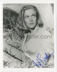 2j0262 HONOR BLACKMAN signed 8x10 REPRO still 1980s sexy close up as Pussy Galore in Goldfinger!