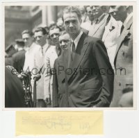 2j1777 HOWARD HUGHES 8x10 news photo 1938 in New York after setting around-the-world speed record!