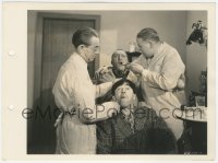 2j1778 I CAN HARDLY WAIT 8x11 key book still 1943 3 Stooges Moe & Curly at dentist by Martin, rare!