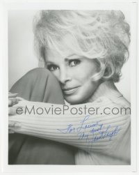 2j0280 JANET LEIGH signed 8x10 REPRO still 1980s wonderful close portrait later in her career!