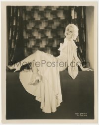 2j1783 JEAN HARLOW 8x10.25 still 1930s incredible full-length posed portrait of the beautiful star!