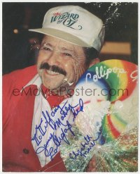 2j0282 JERRY MAREN signed 8x10 REPRO color still 1980s his wife signed too, w/ Wizard of Oz hat!