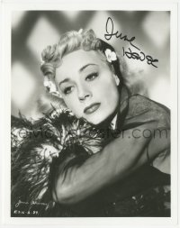 2j0294 JUNE HAVOC signed 8x10 REPRO still 1980s close portrait when she made 1945's Brewster's Millions!