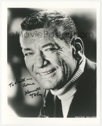 2j0296 KENNETH TOBEY signed 8x10 REPRO still 1980s smiling portrait later in his career by Parsons!