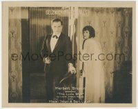 2j1730 LONE WOLF 8x10 LC 1917 Bert Lytell with gun in the first Lone Wolf movie, ultra rare!