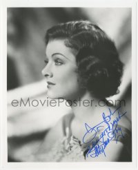 2j0321 MYRNA LOY signed 8x10 REPRO still 1990 wonderful profile portrait of the beautiful star!