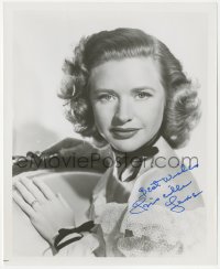 2j0335 PRISCILLA LANE signed 8x10 REPRO photo 1980s head & shoulders portrait of the pretty star!