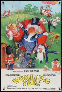 2j1288 WOMBLING FREE English 1sh 1977 David Tomlinson, completely different wacky art!