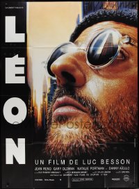 2j0456 LEON French 1p 1994 Luc Besson's The Professional, super close up Lufroy art of Jean Reno!