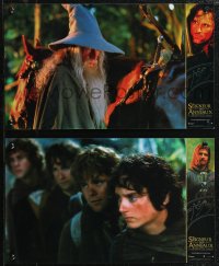 2j0408 LORD OF THE RINGS: THE FELLOWSHIP OF THE RING 12 French LCs 2001 J.R.R. Tolkien, Peter Jackson