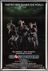 2j1072 GHOSTBUSTERS 1sh 1984 Bill Murray, Dan Aykroyd & Harold Ramis here to save the world!