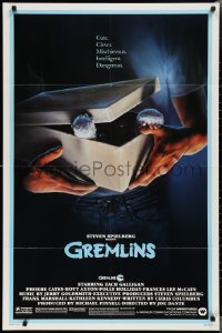 2j1088 GREMLINS 1sh 1984 cute, clever, mischievous, dangerous, Joe Dante Christmas horror comedy!