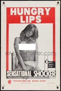 2j1098 HUNGRY LIPS 23x35 1sh 1973 explosive erotic sex without shame, Blutjunge Verfuhrerinnen 2!