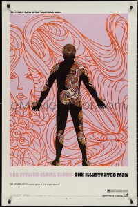 2j1103 ILLUSTRATED MAN 1sh 1969 Rod Steiger, cool tattoo design, based on Ray Bradbury's book!