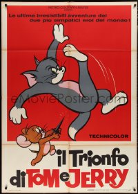 2j0528 IL TRIONFO DI TOM E JERRY Italian 1p 1964 Hanna-Barbera, great cartoon cat & mouse artwork!