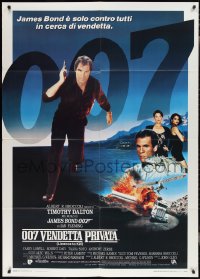 2j0535 LICENCE TO KILL Italian 1p 1989 Timothy Dalton as James Bond, he's out for revenge!