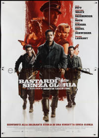 2j0615 INGLOURIOUS BASTERDS Italian 2p 2009 Quentin Tarantino, Brad Pitt, Waltz, Roth, top cast!