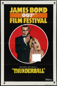 2j1108 JAMES BOND 007 FILM FESTIVAL style B 1sh 1975 Sean Connery w/sexy girl, Thunderball!