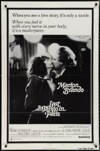 2j1126 LAST TANGO IN PARIS style B 1sh R1975 Marlon Brando, Maria Schneider, Bernardo Bertolucci!