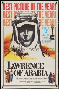 2j1129 LAWRENCE OF ARABIA style D 1sh 1963 David Lean classic, silhouette art of Peter O'Toole!