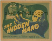 2j1320 HIDDEN HAND TC 1942 weird Warner Bros horror comedy w/escaped lunatic killer Milton Parsons!