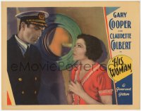 2j1443 HIS WOMAN LC 1931 Gary Cooper thinks prostitute Claudette Colbert's a missionary, ultra rare!