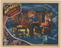 2j1446 HONOR OF THE RANGE LC 1934 Ken Maynard fighting bad guy in hideout to rescue Cecilia Parker!