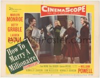 2j1448 HOW TO MARRY A MILLIONAIRE LC #3 1953 Mitchell, Marilyn Monroe, Betty Grable & Lauren Bacall!