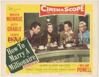 2j1449 HOW TO MARRY A MILLIONAIRE LC #4 1953 Mitchell, Marilyn Monroe, Betty Grable & Lauren Bacall!