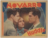 2j1450 HUDDLE LC 1932 worried Madge Evans between Ramon Novarro & Kane Richmond, ultra rare!