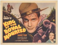 2j1328 KING OF THE ROYAL MOUNTED TC 1936 Canadian Mountie Robert Kent, Rosalind Keith, ultra rare!