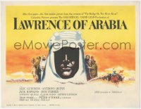 2j1332 LAWRENCE OF ARABIA TC 1962 David Lean classic, Peter O'Toole, best Kerfyser silhouette art!