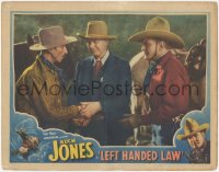 2j1464 LEFT-HANDED LAW LC 1937 cowboy Buck Jones watches Walter Miller arrest the Frank Lackteen!