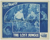 2j1471 LOST JUNGLE chapter 8 LC 1934 animal trainer Clyde Beatty in jungle serial, The Lion's Brood!