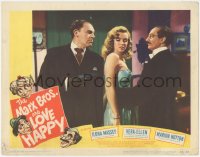 2j1472 LOVE HAPPY LC #8 1949 great image of Groucho standing by sexiest young Marilyn Monroe, rare!