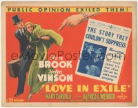 2j1335 LOVE IN EXILE TC 1936 Clive Brook, Helen Vinson, the newspaper story they couldn't suppress!