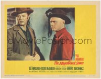 2j1473 MAGNIFICENT SEVEN LC #5 1960 Brad Dexter understands Yul Brynner too well & wants the gold!